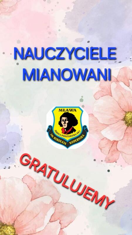 Nauczyciele mianowani