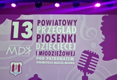 Sukcesy naszych uczniów w 13 Powiatowym Przeglądzie Piosenki Dziecięcej i Młodzieżowej 