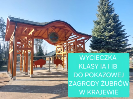 Wycieczka klas pierwszych do pokazowej zagrody w Krajewie- Nadleśnictwo Dwukoły