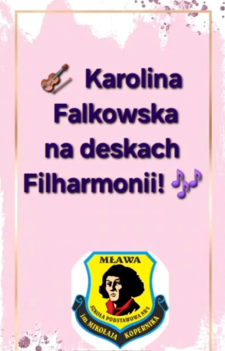 Karolina Falkowska na deskach Filharmonii