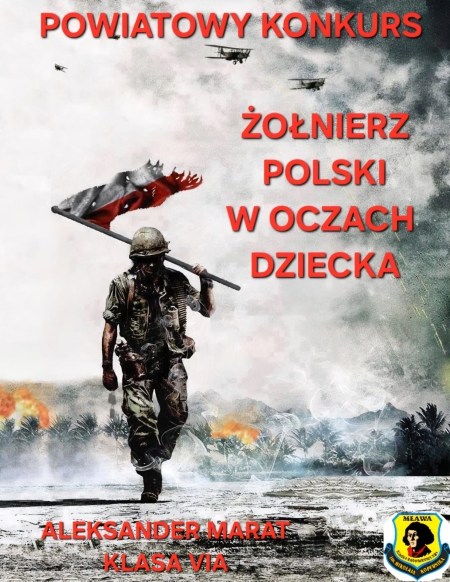 Powiatowy konkurs „Żołnierz polski w oczach dziecka” – sukces ucznia klasy VIa naszej szkoły