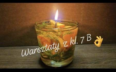 Warsztaty tworzenia wiecznej świecy – klasa 7b