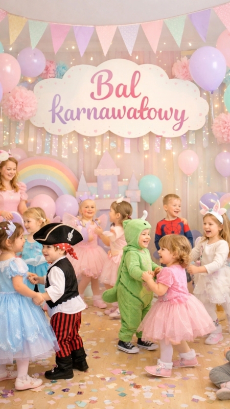 Bal karnawałowy w przedszkolu