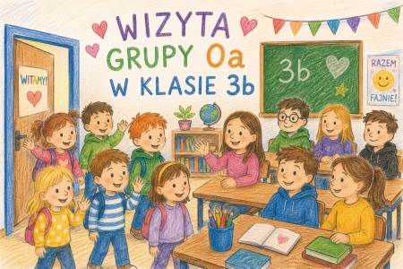 Wizyta grupy 0a w klasie 3b