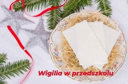 Wigilia w przedszkolu